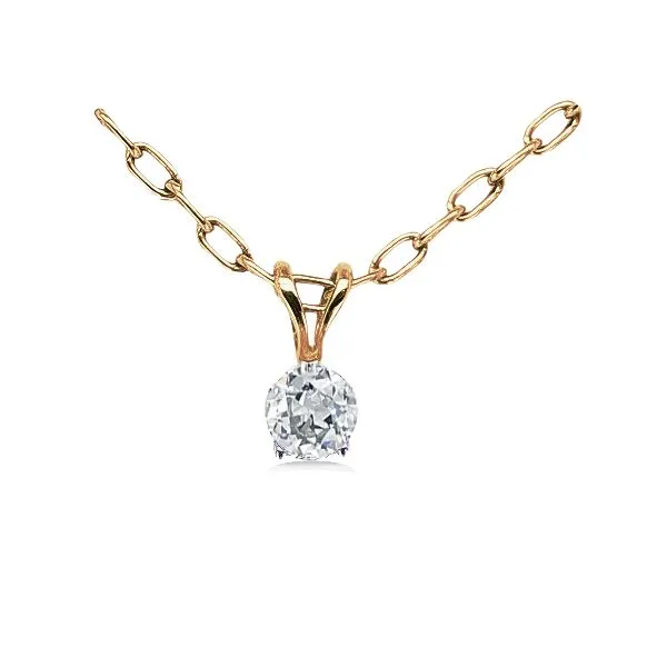 14K Diamond Rabbit Ear Solitaire Pendant – Estate14K Diamond Rabbit Ear Solitaire Pendant – Estate Goldmart Jewelers Redding, CA