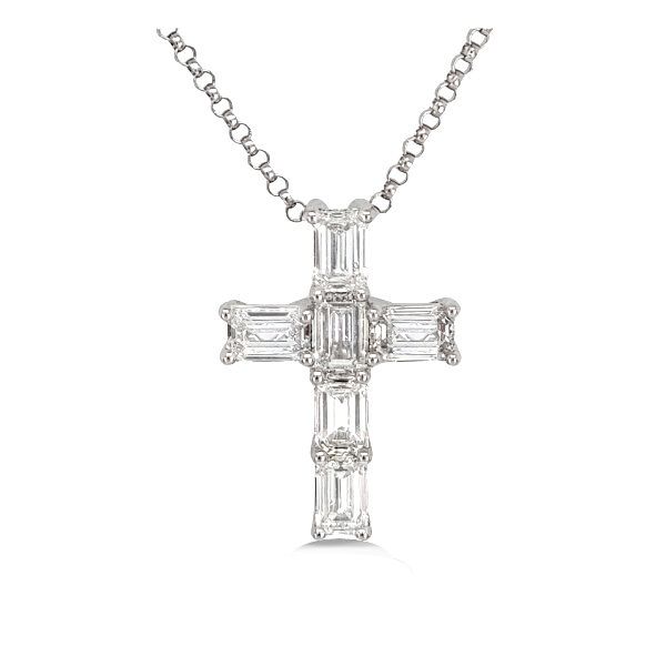 14K 16” Diamond Cross Pendant – GM Signature Goldmart Jewelers Redding, CA