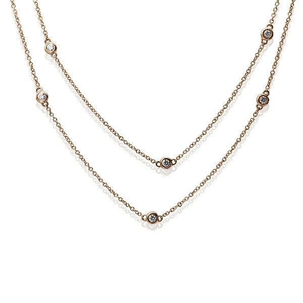 18K Stationed Diamond Necklace - Goldmart Signature Goldmart Jewelers Redding, CA