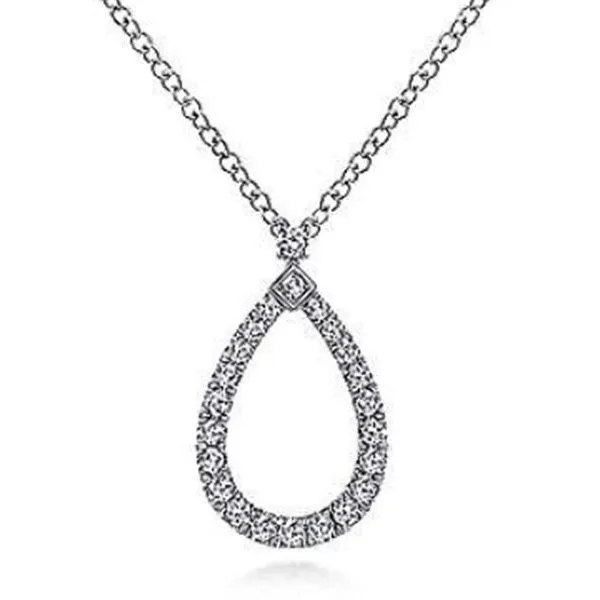 14K Tear Drop Necklace by Gabriel & Company Goldmart Jewelers Redding, CA