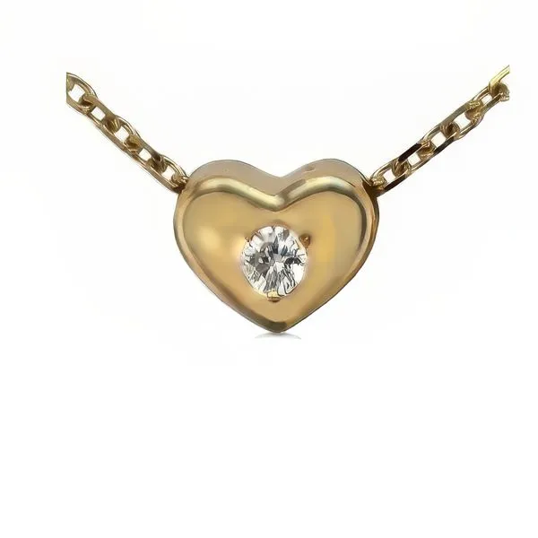 18K Diamond Heart Necklace – Estate Goldmart Jewelers Redding, CA