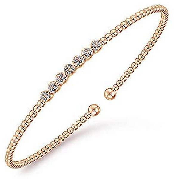 14K Bujukan Bead Split Cuff Bracelet by Gabriel & Co. Goldmart Jewelers Redding, CA