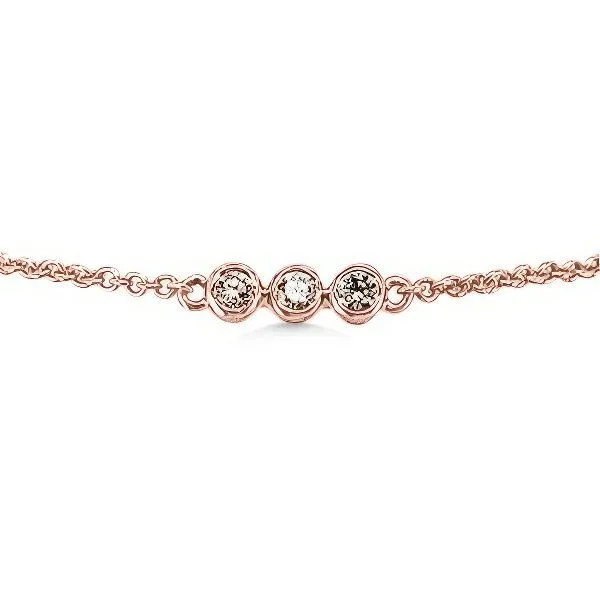 14K 6.5” Diamond Bevel Cable Link Bracelet - GM Image 2 Goldmart Jewelers Redding, CA