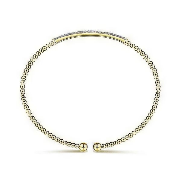 14K Diamond Bangle Bracelet by Gabriel & Co. Image 2 Goldmart Jewelers Redding, CA