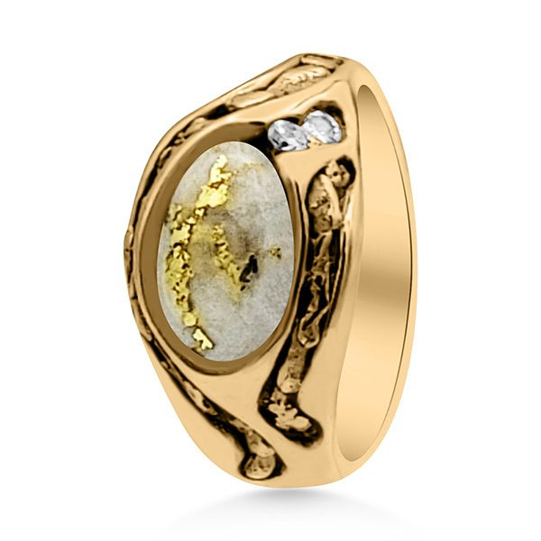3 x Gold, 14K Retro Era Fashion Ring (Estate) Goldmart Jewelers Redding, CA