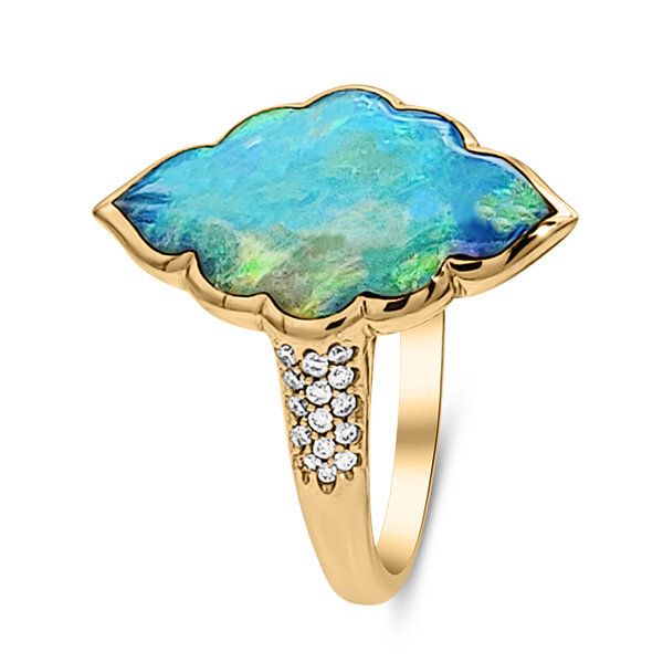 14K Australian Opal Ring by Kabana