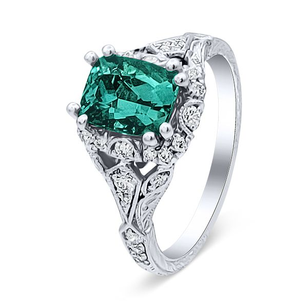 Custom, 14K Green Blue Aracuai Tourmaline Ring by Gabriel Goldmart Jewelers Redding, CA