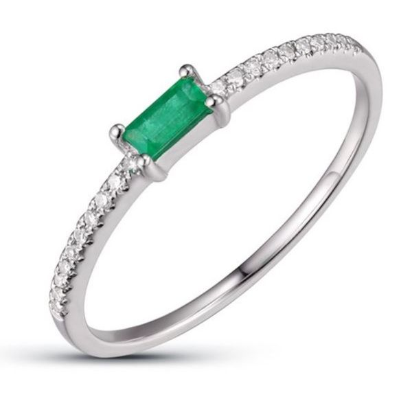 14K Emerald Stackable Fashion Ring by Luvente Goldmart Jewelers Redding, CA