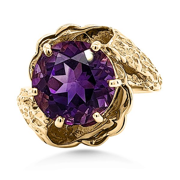 14K Amethyst Fashion Ring - Estate Image 2 Goldmart Jewelers Redding, CA