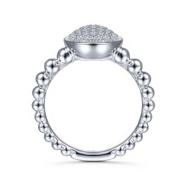 Sterling Silver Oval Bujukan Ring by Gabriel & Co. Image 2 Goldmart Jewelers Redding, CA