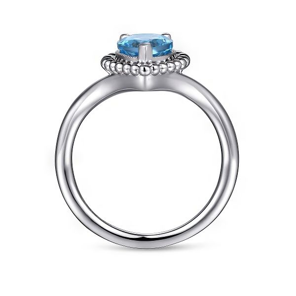 Blue Topaz Bujukan Fashion Ring by Gabriel & Co. Image 2 Goldmart Jewelers Redding, CA