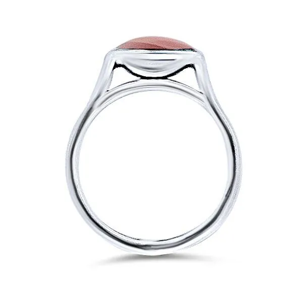 SS Pink Mother of Pearl Ring by Kabana Image 2 Goldmart Jewelers Redding, CA