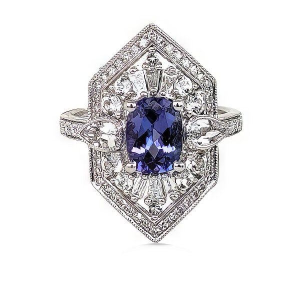 14K Tanzanite & Diamond Fashion Ring by Luvente Goldmart Jewelers Redding, CA