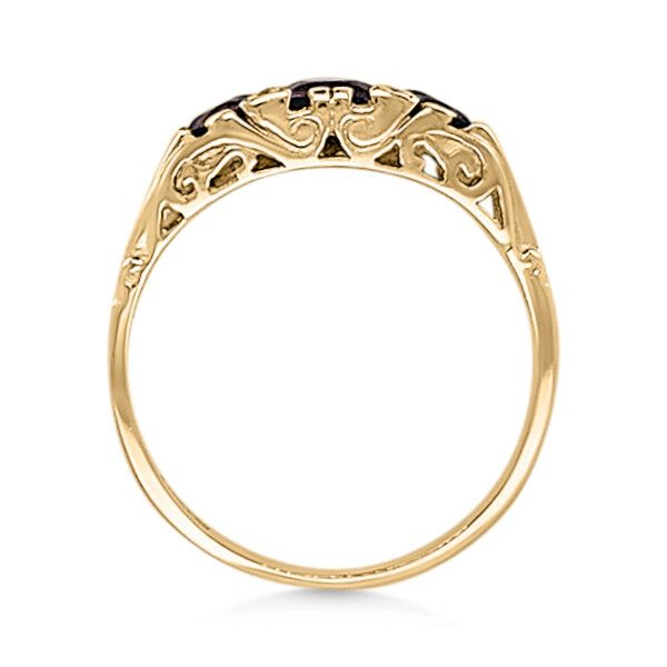 14K Amethyst & Diamond Fashion Ring - Estate Image 2 Goldmart Jewelers Redding, CA