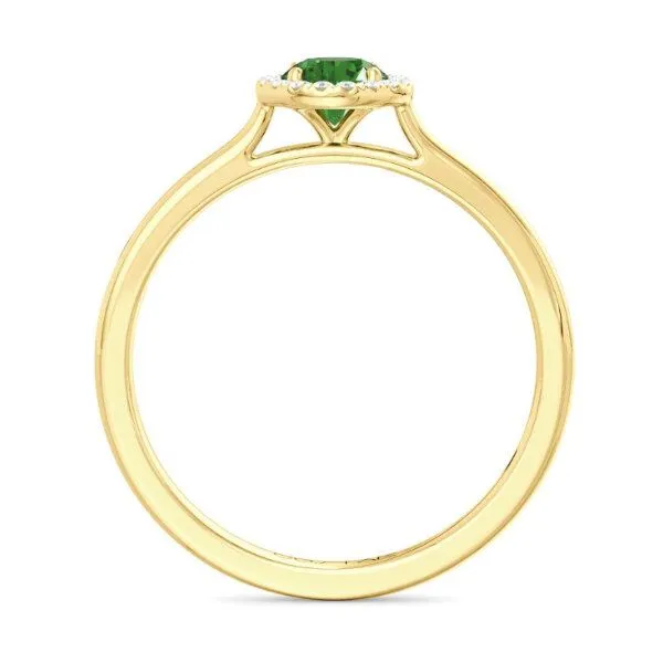 14K Emerald & Halo Fashion Ring by Costar Image 2 Goldmart Jewelers Redding, CA