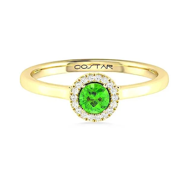 14K Peridot & Halo Fashion Ring by Costar Goldmart Jewelers Redding, CA