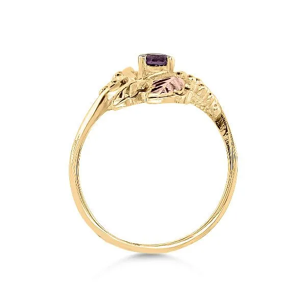 10K Amethyst Black Hills Gold Fashion Ring - Estate Image 2 Goldmart Jewelers Redding, CA