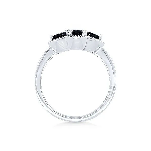 14K Sapphire 3 Gem Fashion Ring w/Diamonds - GM Image 2 Goldmart Jewelers Redding, CA