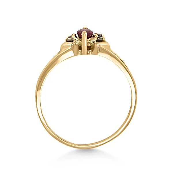 14K Ruby and Diamond Fashion Ring - Estate Image 2 Goldmart Jewelers Redding, CA