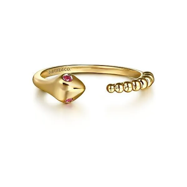 14K Ruby Bujukan Snake Fashion Ring by Gabriel & Co. Goldmart Jewelers Redding, CA