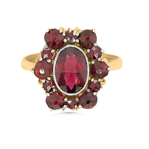 14K Bohemian Garnet Fashion Ring - Estate Goldmart Jewelers Redding, CA