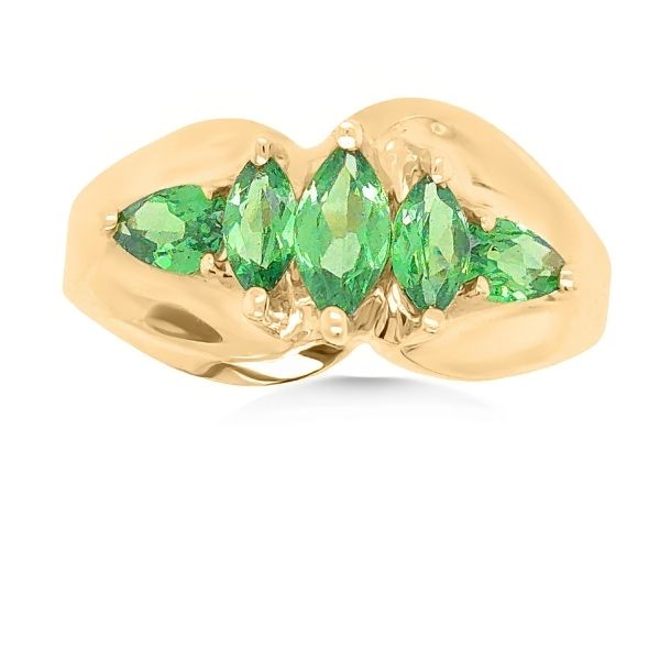 14K Chrome Diopsides Fashion Ring - Estate Goldmart Jewelers Redding, CA