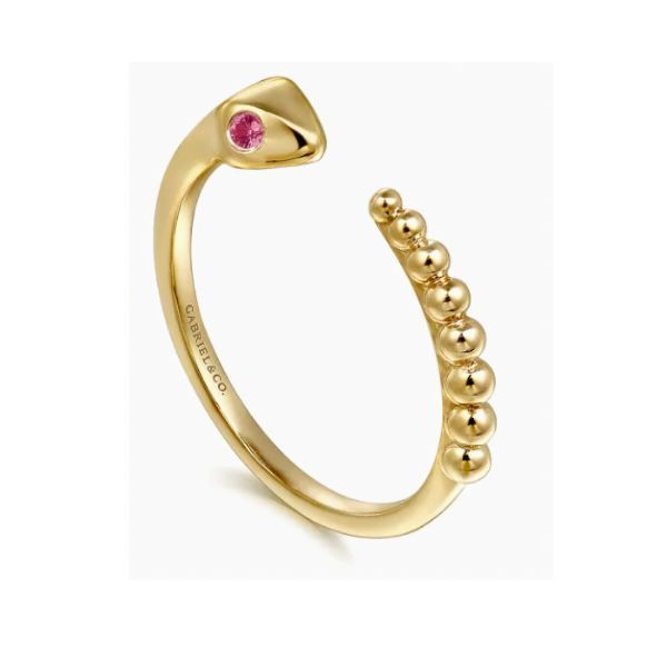 14K Ruby Bujukan Ring Snake by Gabriel Image 3 Goldmart Jewelers Redding, CA