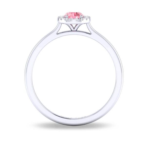 14K Pink Tourmaline & Halo Fashion Ring by Costar Image 2 Goldmart Jewelers Redding, CA