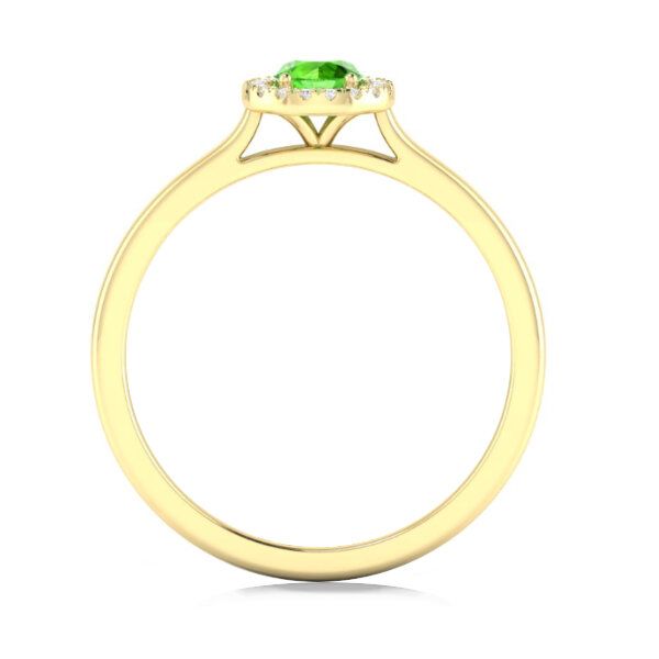 14K Peridot & Halo Fashion Ring by Costar Image 2 Goldmart Jewelers Redding, CA