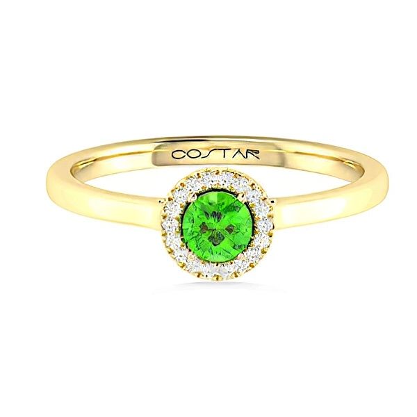 14K Peridot & Halo Fashion Ring by Costar Goldmart Jewelers Redding, CA