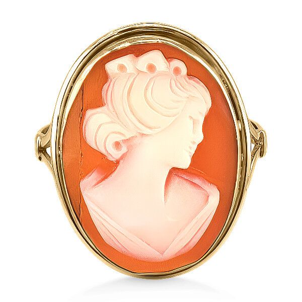 14K Vintage Cameo Fashion Ring - Estate Goldmart Jewelers Redding, CA