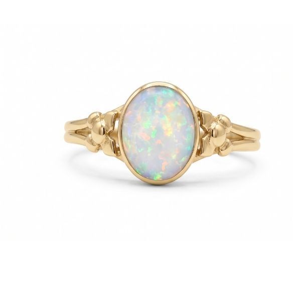 14K Yellow Gold Estate Opal Fashion Ring Goldmart Jewelers Redding, CA