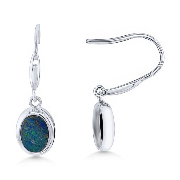 SS Australian Opal Doublets Earrings – GM Signature Goldmart Jewelers Redding, CA