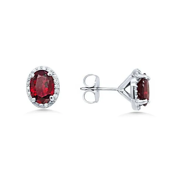 14K Halo Spinel and Diamond Earrings – GM Signature Goldmart Jewelers Redding, CA