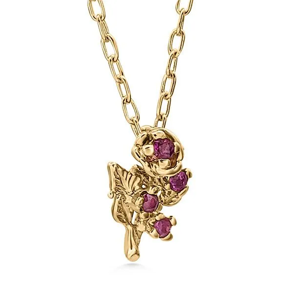 Beautiful Flower, Retro Era 14K Pendant (Estate) Goldmart Jewelers Redding, CA