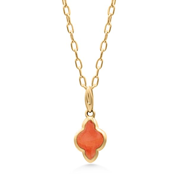 14K Red Spiny Oyster Shell Pendant by Kabana Goldmart Jewelers Redding, CA