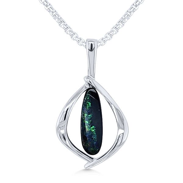 SS Australian Opal Doublets Pendant – GM Signature Goldmart Jewelers Redding, CA