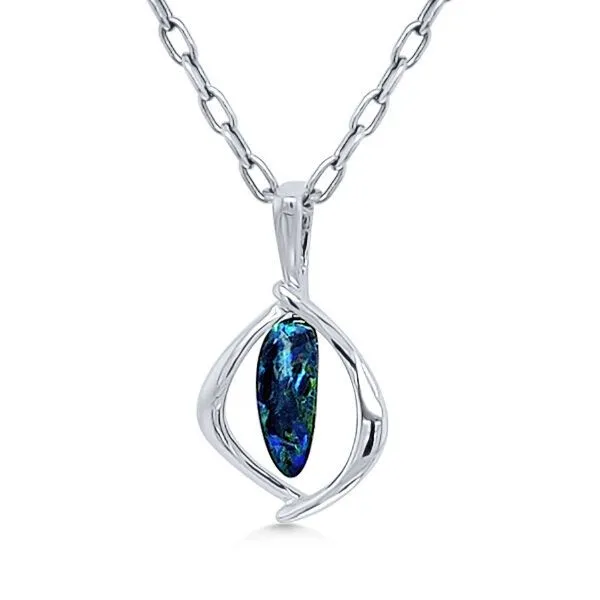 SS Australian Opal Doublets Pendant – GM Signature Goldmart Jewelers Redding, CA