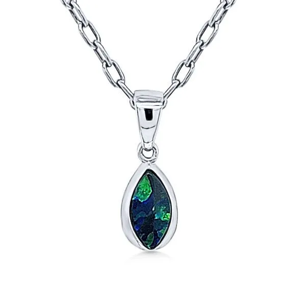 SS Australian Opal Doublets Pendant – GM Signature Goldmart Jewelers Redding, CA