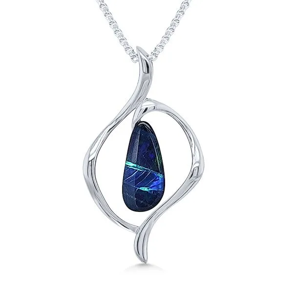 SS Australian Opal Doublets Pendant – GM Signature Goldmart Jewelers Redding, CA