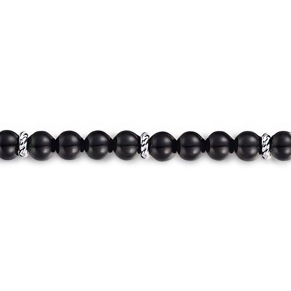 SS Black Onyx Beaded Bracelet by Gabriel & Co. Image 2 Goldmart Jewelers Redding, CA