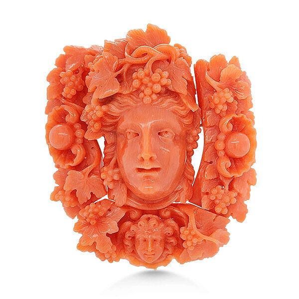 14K Antique Coral 