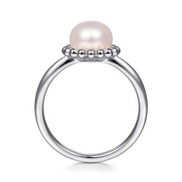 SS Freshwater Pearl Bujukan Modern Ring by Gabriel & Co. Image 2 Goldmart Jewelers Redding, CA