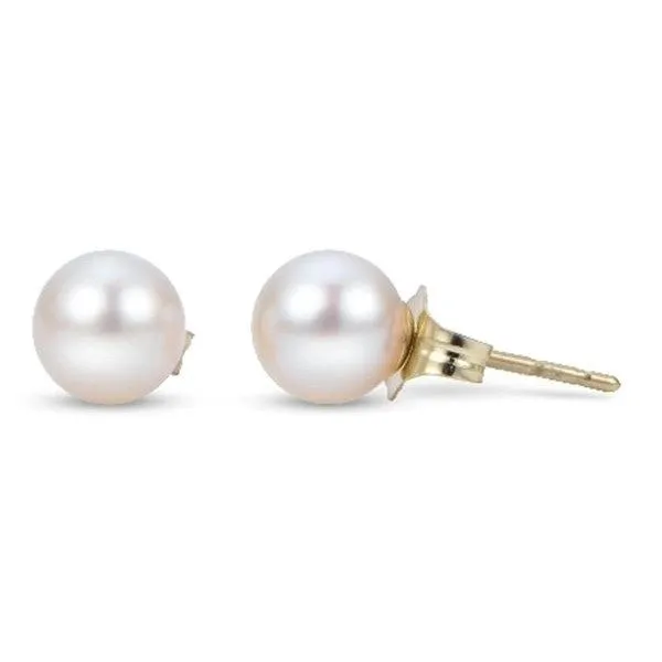 14K Akoya Pearl Stud Earrings by Imperial Goldmart Jewelers Redding, CA