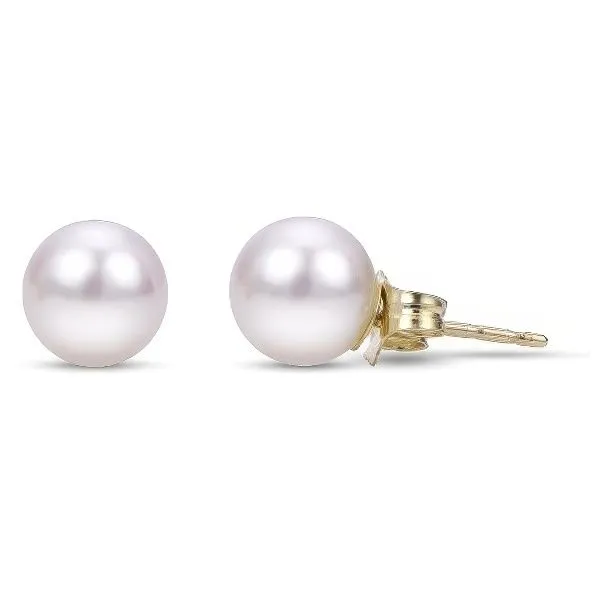 14K AA Akoya Pearl Stud Earrings by Imperial Goldmart Jewelers Redding, CA
