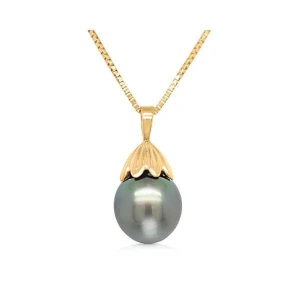 14K Tahitian Pearl Pendant - Estate Goldmart Jewelers Redding, CA