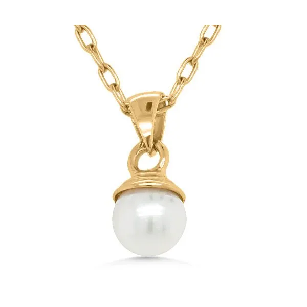 14K Freshwater Pearl Drop Pendant - Estate Goldmart Jewelers Redding, CA