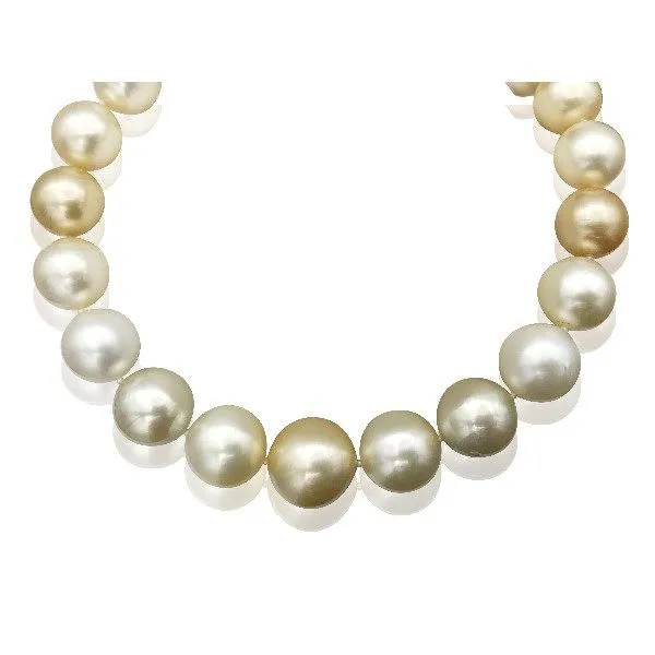 14K Mid-Century Modern South Sea Pearls Necklace - Estate Goldmart Jewelers Redding, CA