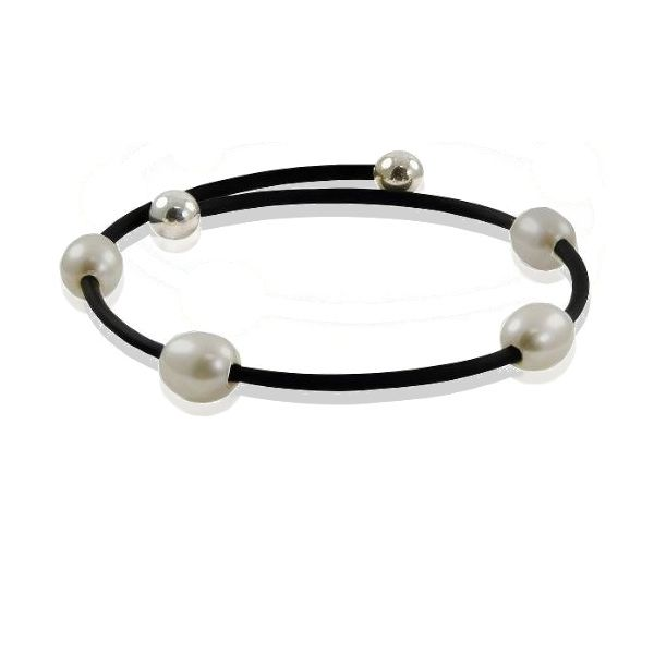 Grey Freshwater Pearl Bangle Bracelet by Imperial Goldmart Jewelers Redding, CA