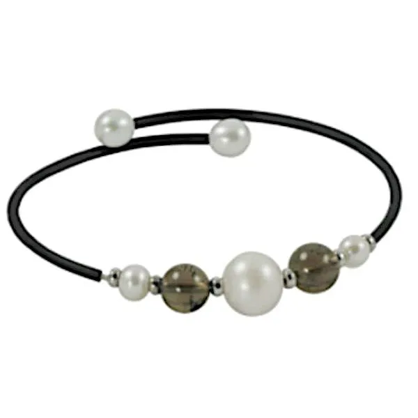 Freshwater Pearl & Smoky Quartz Bracelet by Imperial Goldmart Jewelers Redding, CA